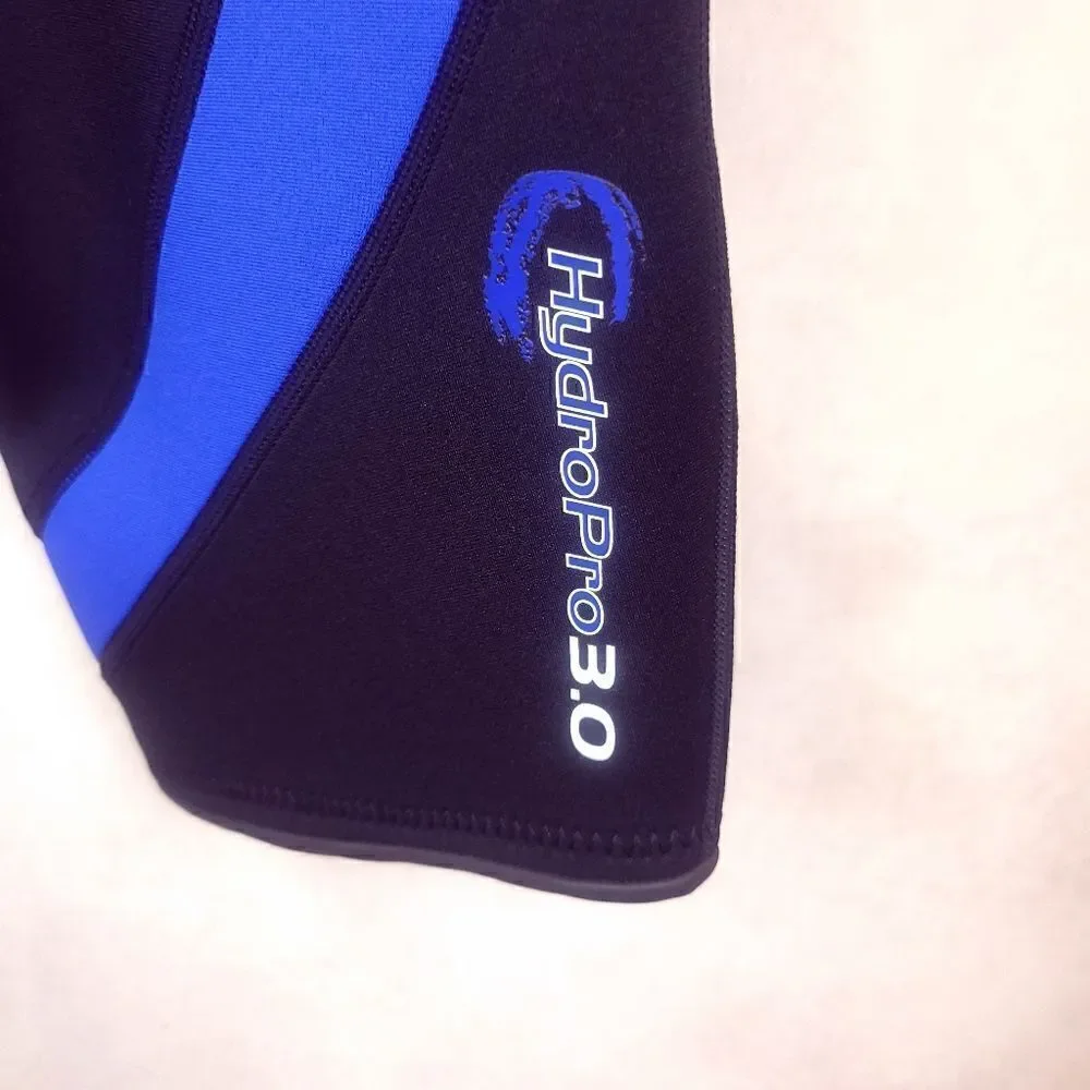 Hydropro 3.0 Black Blue Short Sleeve Wetsuit Size Medium